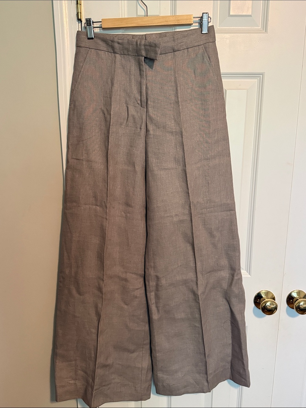 Missoni taupe wide-leg linen pants